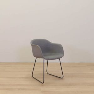 Stol Fiber Armchair Sled Base MUUTO